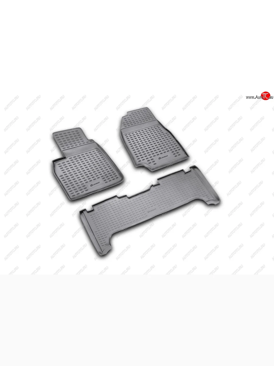Комплект ковриков салона Element (полиуретан) Toyota Land Cruiser 10 100 дорестайлинг (1998-2002) (черные)  в Керчи Республика Крым