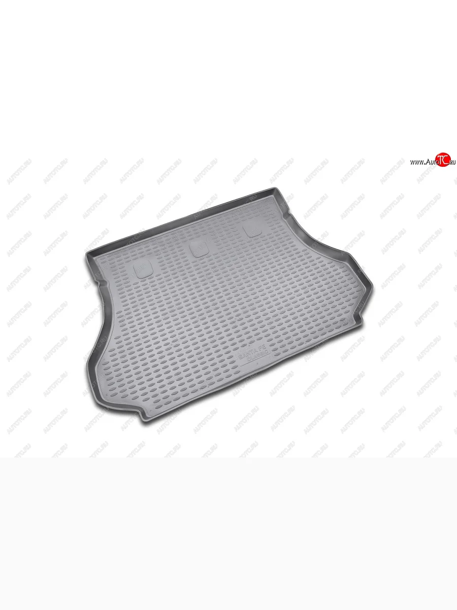 Коврик багажника Element (полиуретан)  Hyundai Santa Fe (2000-2012) SM (серый)  в Керчи Республика Крым