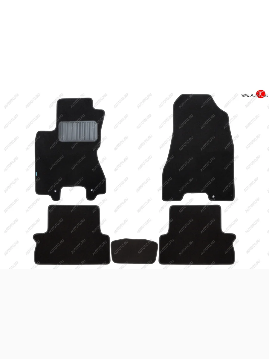 Коврики салона (текстиль) Klever Premium Nissan X-trail 2 T31 дорестайлинг (2007-2011) (черные)  в Перми Пермском крае