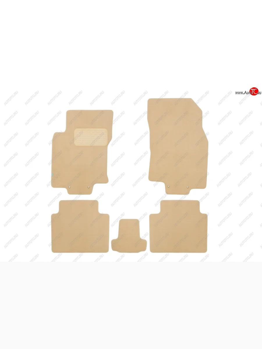 Текстильные коврики салона Klever Premium Nissan X-trail 3 T32 дорестайлинг (2013-2018) (бежевый)  в Керчи Республика Крым