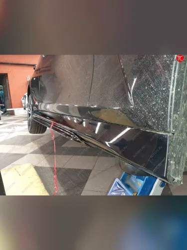 Пластиковые накладки M порогов (цвет: черный глянец) BMW 3 серия  G20 (2018-2022) седан