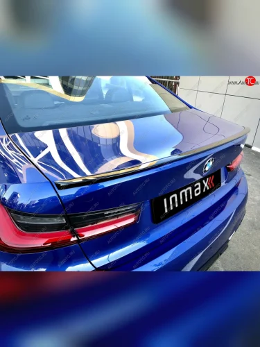 Лип спойлер М-Perfomance (цвет: черный глянец) BMW 3 серия  G20 (2018-2022) седан