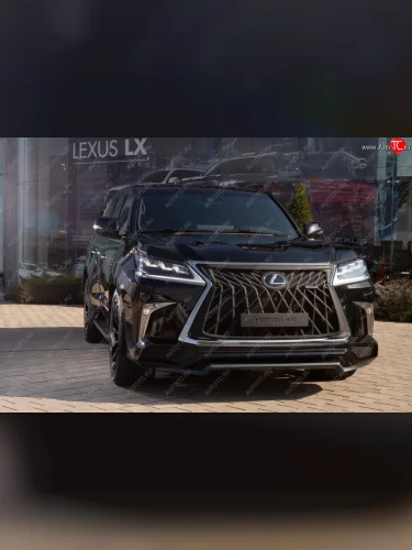Решетка радиатора HEMMES (цвет: черный матовый) Lexus LX570  J200 (2007-2022) дорестайлинг, 1-ый рестайлинг, 2-ой рестайлинг