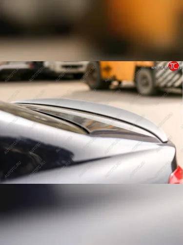 Лип спойлер М-Perfomance (цвет: черный глянец) BMW 4 серия  F32 (2013-2020) купе дорестайлинг, купе рестайлинг