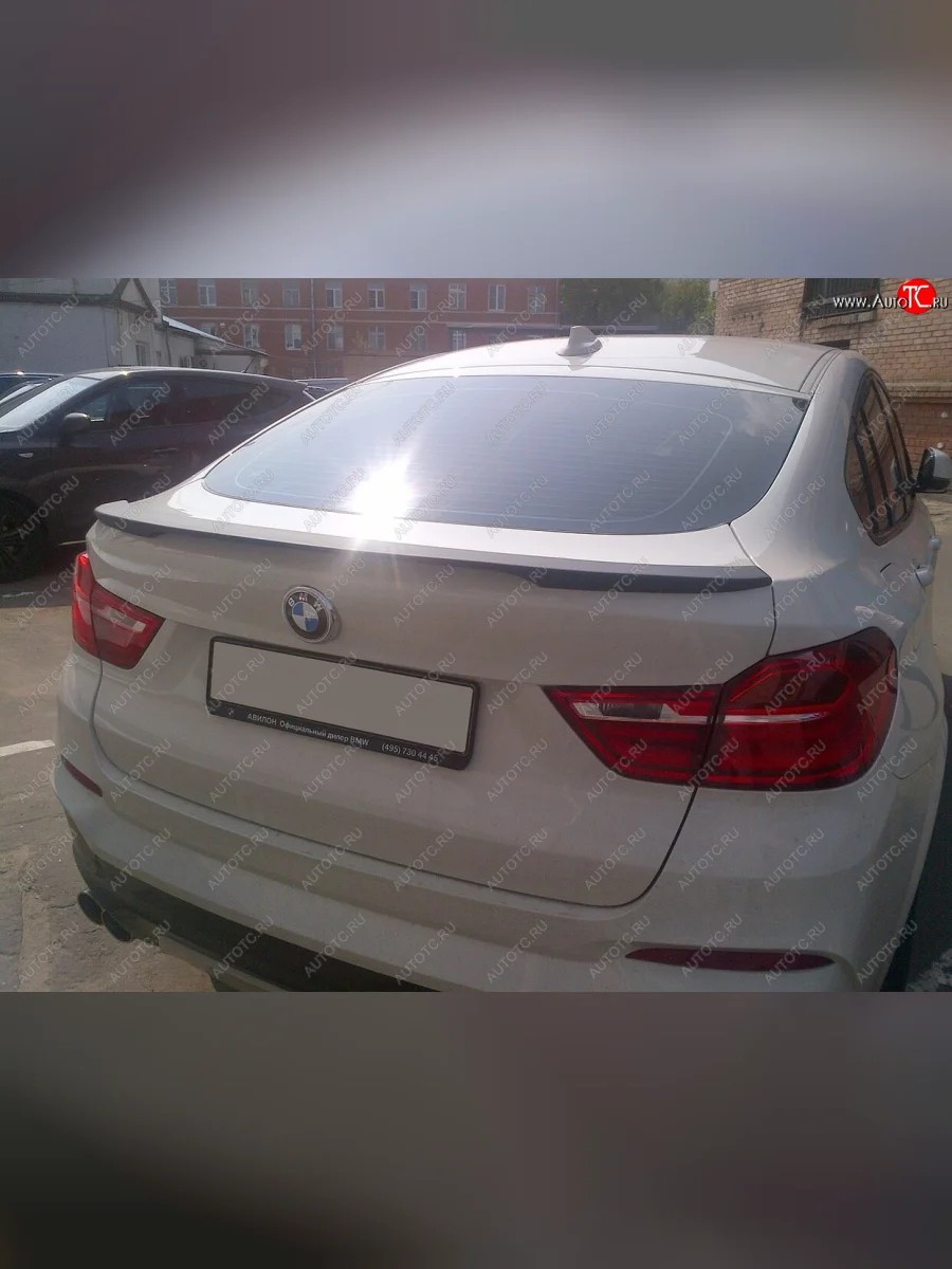 Лип спойлер М-Perfomance  BMW X4 (2014-2018) F26 (цвет: черный глянец)  в Самаре Самарской области