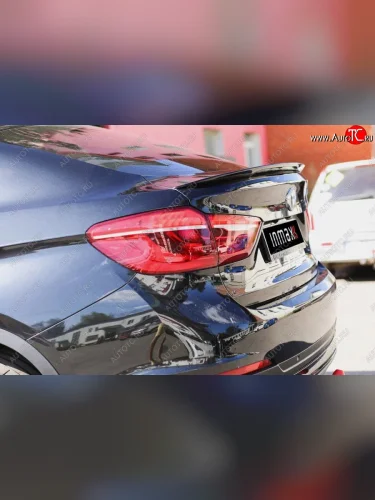 Лип спойлер INMAX (аналог Х6M) (цвет: черный глянец) BMW X6  F16 (2014-2020)