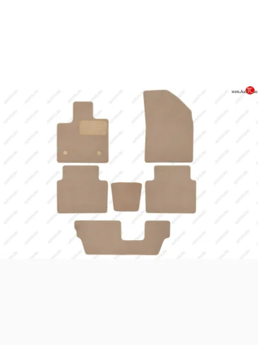 Текстильные коврики салона Klever Premium (бежевые) EXEED VX (2020-2023) дорестайлинг