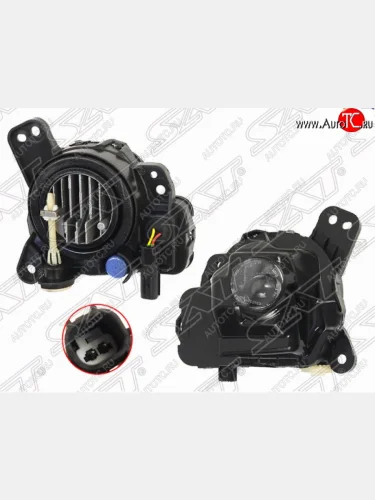 Левая противотуманная фара SAT (LED) Mazda CX-5 KE дорестайлинг (2011-2014)