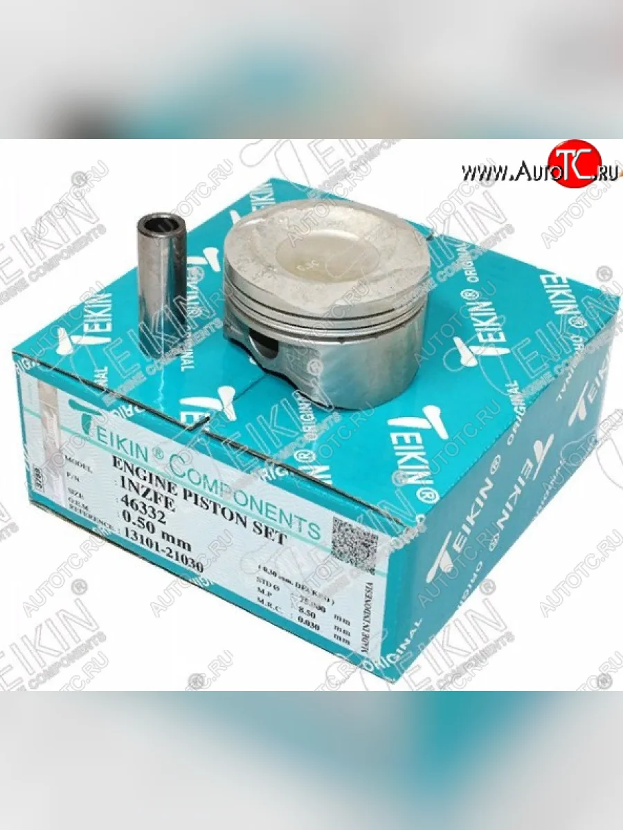 Комплект поршней с пальцами TEIKIN (Ø75 мм, 1NZ-FE) Toyota Vitz XP90 хэтчбэк 5 дв. дорестайлинг (2005-2007)  в Керчи Республика Крым