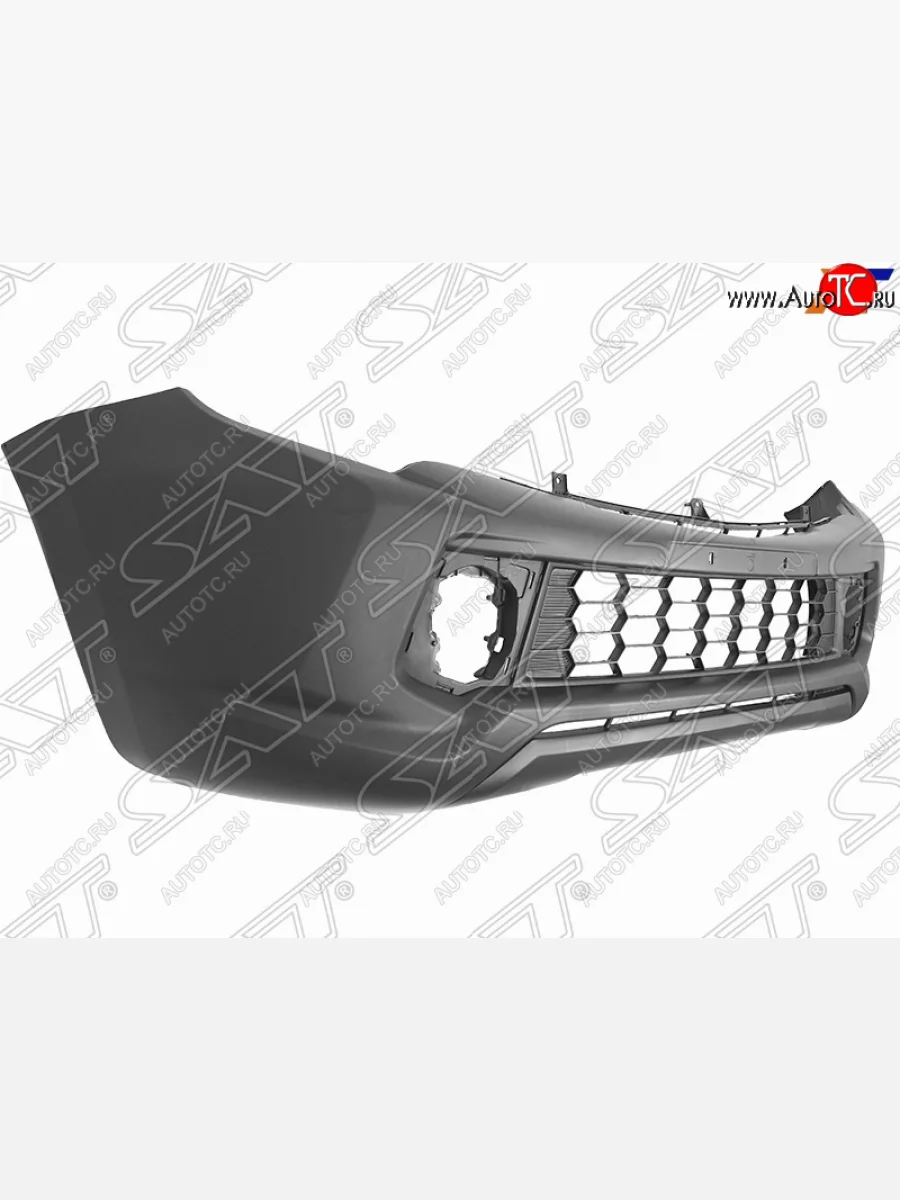 Передний бампер SAT (Triton) Mitsubishi L200 5 KK,KL дорестайлинг (2015-2019) (неокрашенный)  в Самаре Самарской области
