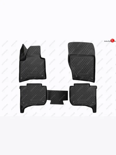 Комплект ковриков салона Element 3D (полиуретан, 2-х зонный климат-контроль) Volkswagen Touareg 2 NF дорестайлинг (2010-2014)