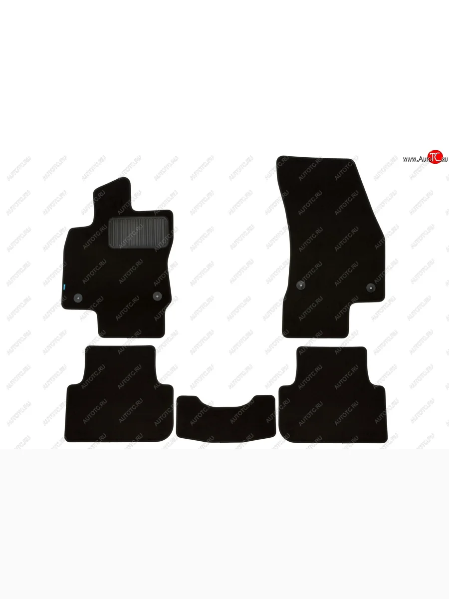 Текстильные коврики салона Klever Premium Volkswagen Tiguan Mk2 дорестайлинг (2016-2020) (цвет: черный)  в Керчи Республика Крым