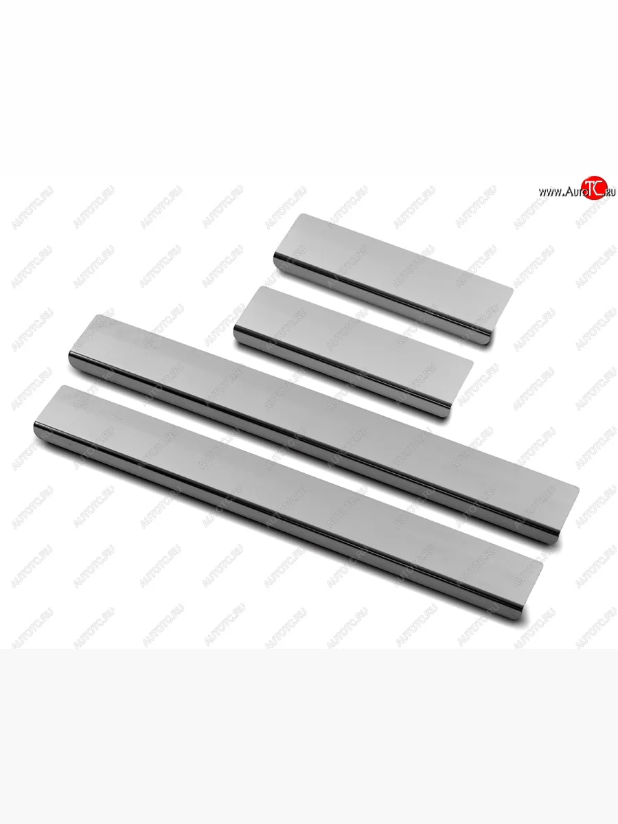 Накладки порожков салона Russtal Mazda 6 GJ дорестайлинг седан (2012-2015) (нержавейка зеркальная)  в Керчи Республика Крым