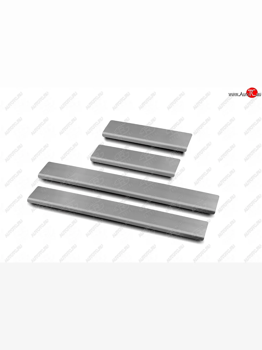 Накладки порожков салона Russtal Renault Duster HM рестайлинг (2021-2024) (нержавейка шлифованная)  в Самаре Самарской области
