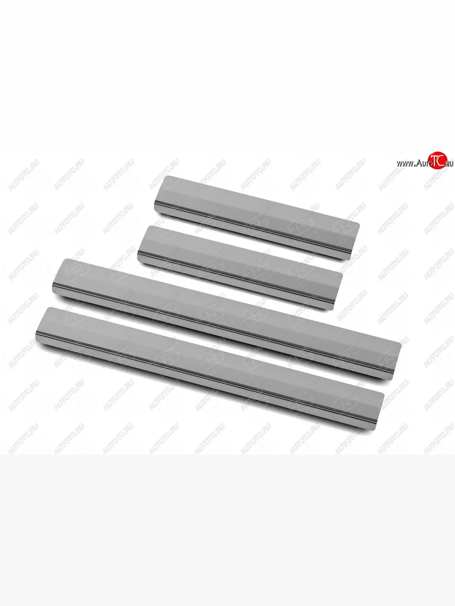 Накладки порожков салона Russtal Toyota Land Cruiser J300 дорестайлинг (2021-2025) (зеркальная поверхность)  в Воронеже Воронежской области