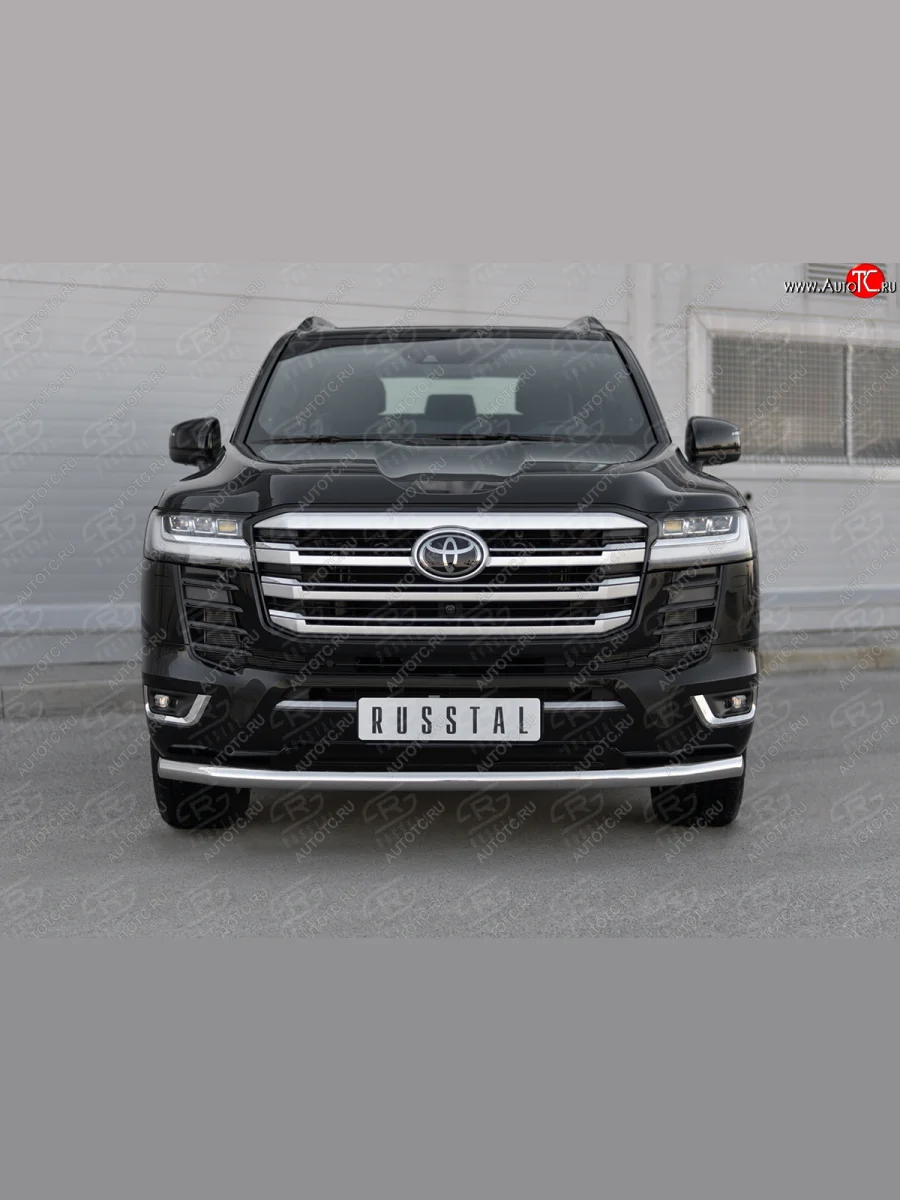 Защита переднего бампера (Ø63 мм, нержавейка, 70TH ANNIVERSARY) SLITKOFF  Toyota Land Cruiser (2021-2025) J300  в Самаре Самарской области