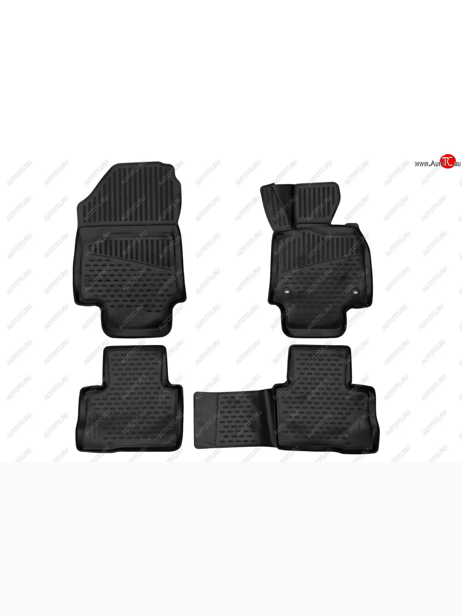 Комплект ковриков салона Element 3D (полиуретан, правый руль) Toyota RAV4 XA50 5 дв. дорестайлинг (2018-2025)  с доставкой в г. Керчь