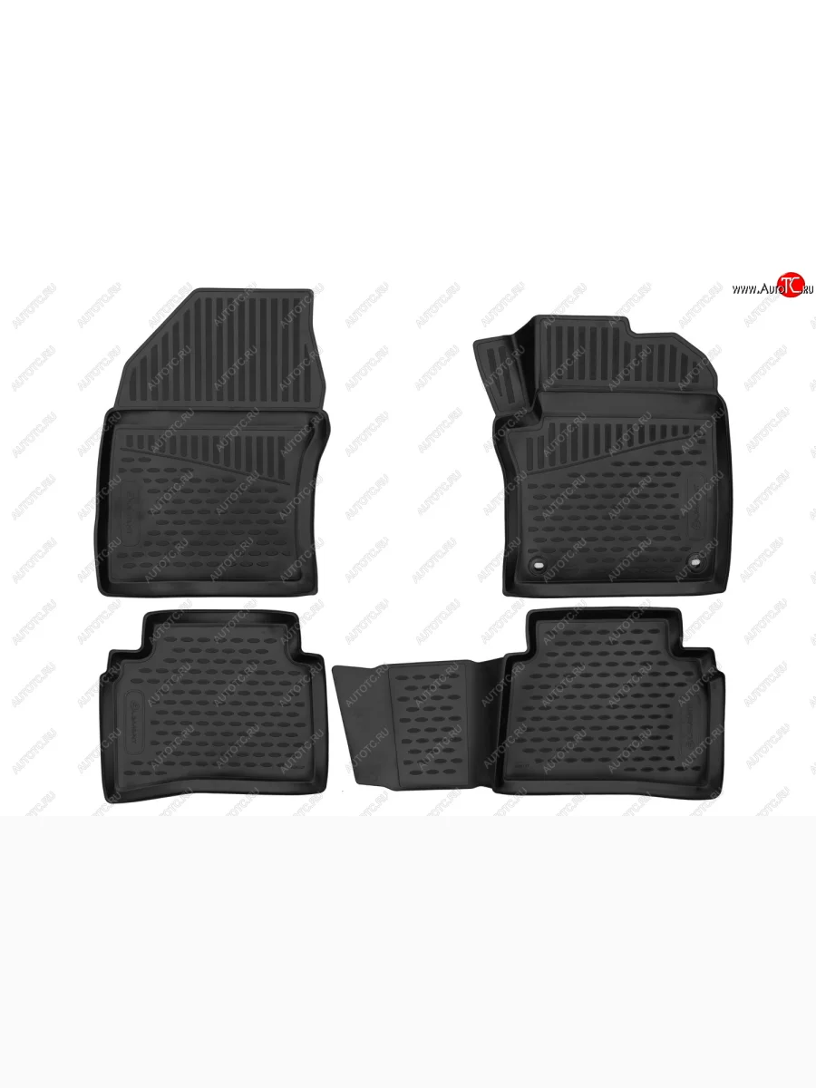 Комплект ковриков салона Element 3D (полиуретан, правый руль)  Toyota Prius (2015-2025) XW50  в Перми Пермском крае