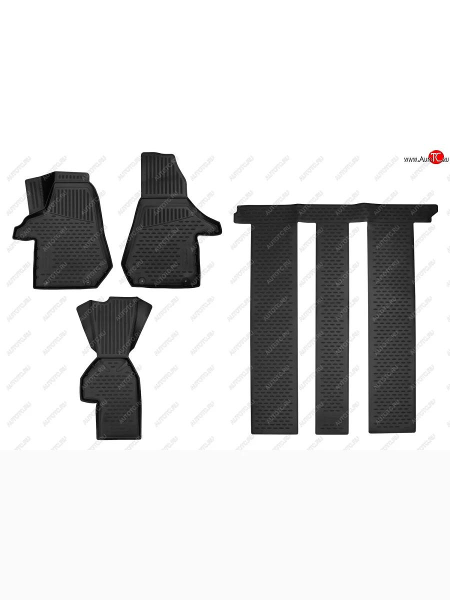 Комплект ковриков салона Element 3D (полиуретан) Volkswagen Multivan T6.1 рестайлинг (2019-2025)  в Самаре Самарской области