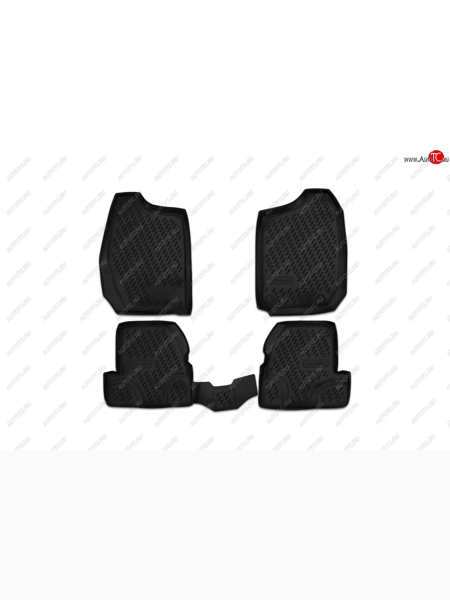 Комплект ковриков салона Element (полиуретан) Suzuki Jimny JB23/JB43 2-ой рестайлинг (2012-2018)  с доставкой в г. Керчь