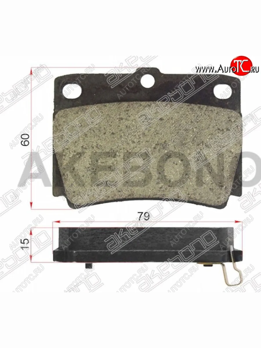 Задние тормозные колодки AKEBONO  Mitsubishi Pajero Sport (2015-2021) QE  в Самаре Самарской области