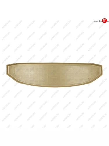 Коврик багажника Norplast Unidec (полиуретан, разложенный 3 ряд) (цвет: бежевый) Chery Tiggo 8 PRO MAX рестайлинг (2023-2025)