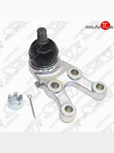 Шаровая опора передняя SAT (нижняя, левая) Mitsubishi Pajero ( 2 V30/V40 5 дв.,  2 V20,  2 V30/V40) (1991-1999) дорестайлинг, рестайлинг