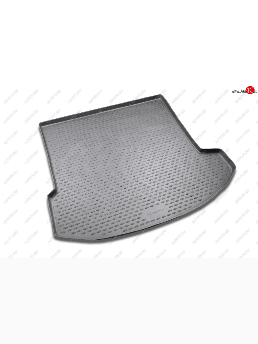 Коврик в багажник Element (полиуретан)  Mazda CX-9  TB (2007-2015) дорестайлинг, 1-ый рестайлинг, 2-ой рестайлинг (цвет: черный)