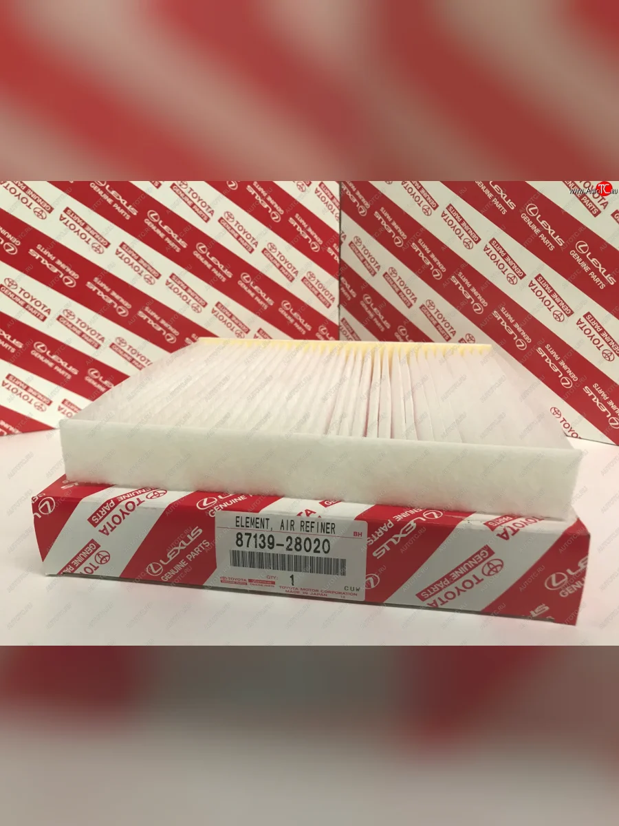 Фильтр салонный TOYOTA (185*215*29 мм)  Lexus RX (2015-2017), Lexus RX350 (2015-2019), Lexus RX350L (2019-2022), Lexus RX450 (2015-2019), Toyota Hiace (2019-2025), Toyota Hilux (2016-2025), Toyota Prius (2015-2025), Toyota RAV4 (2018-2025)  в Перми Пермском крае