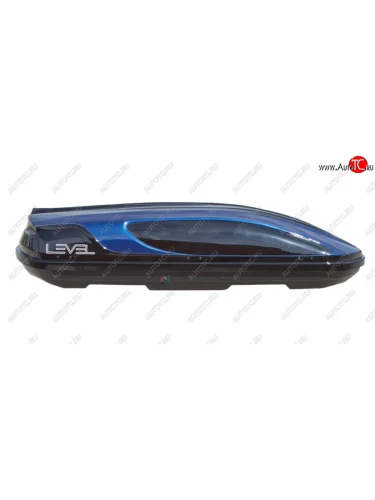 Автобокс LEVEL Касатка (450 л. 190х80х45 см) (Черно-синий) 