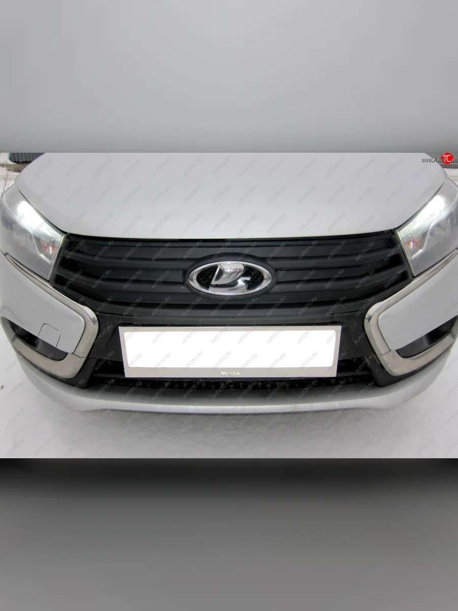 Зимняя заглушка решетки радиатора Petroil Tuning  Лада ВАЗ Веста (2015-2023) 2180, SW 2181 (тисненая поверхность)  с доставкой в г. Керчь