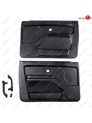 Обивки передних дверей (с ручками в сборе, комплект) Автостайл (черная обивка) Лада ВАЗ Нива 4х4  2121 - нива 4х4 ( 2131,  2329,  2121 Бронто,  2121,  2121 (Legend))