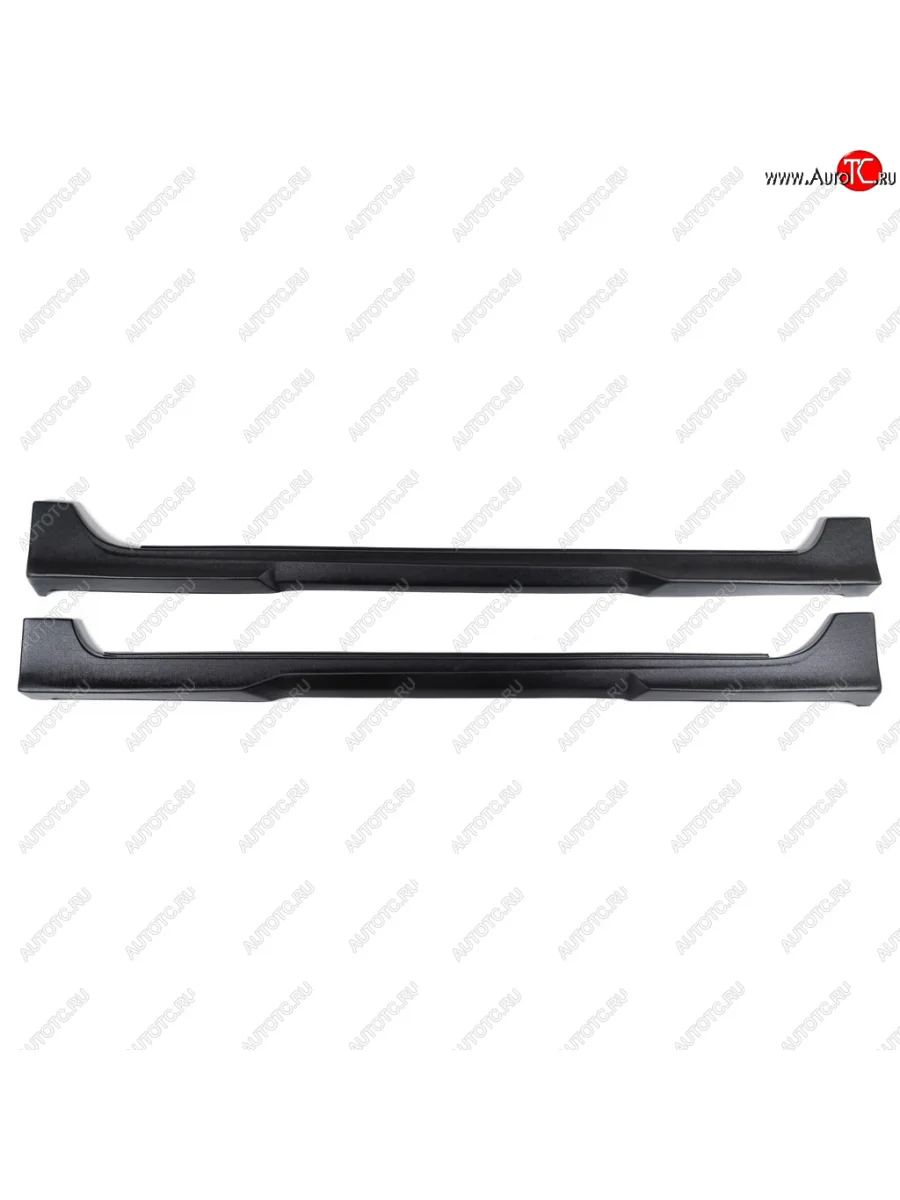 Пластиковые накладки порогов Автостайл Mazda 3/Axela BK дорестайлинг, хэтчбэк (2003-2006) (Текстурная поврехность)  в Перми Пермском крае