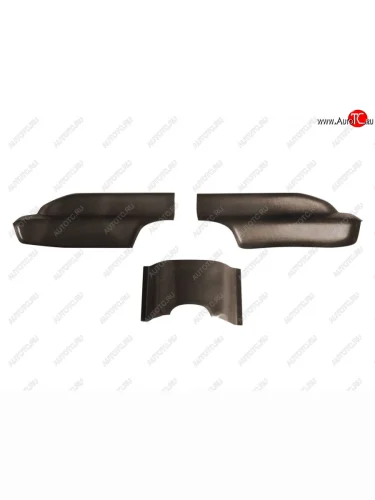 Накладки на ковролин заднего ряда Petroil Tuning (цвет: коричневый) Chevrolet Cobalt (2019-2023) седан 2-ой рестайлинг