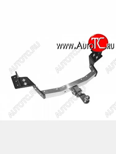 Фаркоп (оцинкованый, съемный квадрат) Petroil Tuning Toyota Fortuner  AN160 (2015-2020) дорестайлинг