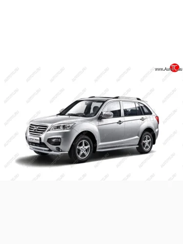 Защита порогов с алюм. площадкой 51мм ИСКРА (ППК) LIFAN X60 2012- (окраска в серебристый (Искра)) Lifan X60 (2011-2025) дорестайлинг, 1-ый рестайлинг, 2-ой рестайлинг