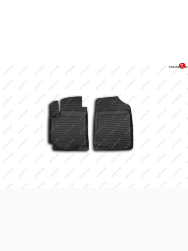 Коврики в салон передние 2 шт. Element (полиуретан) Hyundai Solaris RBr седан дорестайлинг (2010-2014)