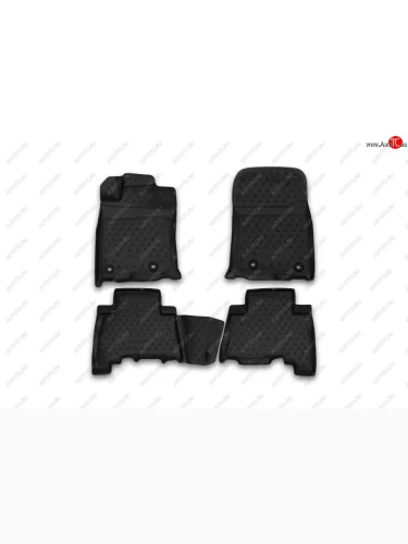 Комплект ковриков в салон (3D, полиуретан) Element (черные) Lexus GX460 J150 1-ый рестайлинг (2013-2019)