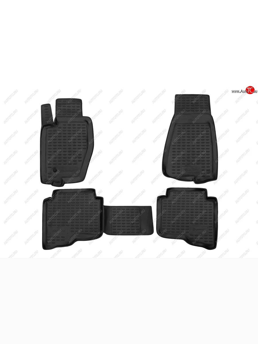 Коврики салона (полиуретан, 4 штуки)  Jeep Grand Cherokee (2004-2010) WK  в Керчи Республика Крым