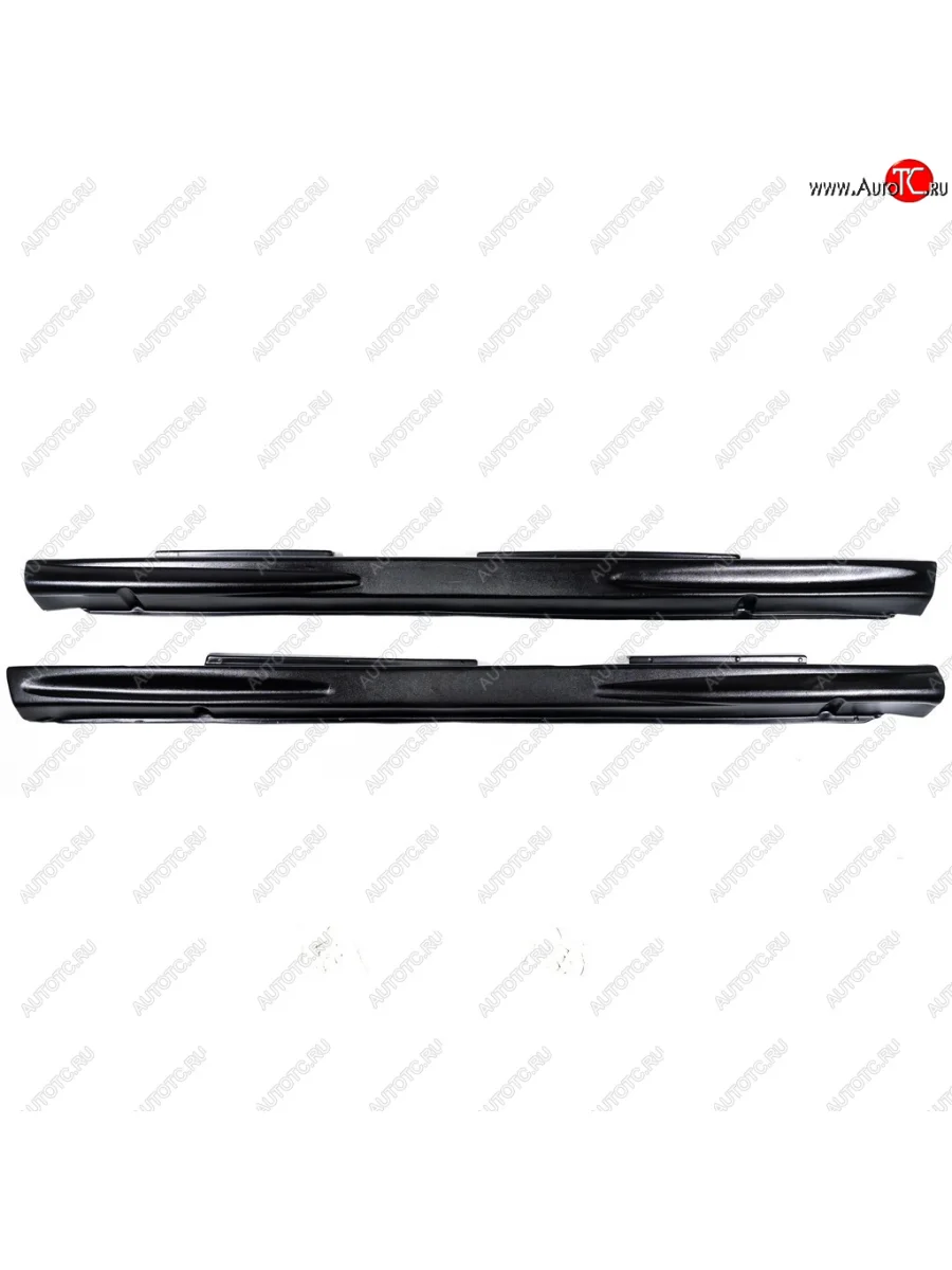 Пороги пластиковые Автодемик (Лапша) ГАЗ 24 Волга седан (1985-1993) (Поверхность текстурная)  в Самаре Самарской области