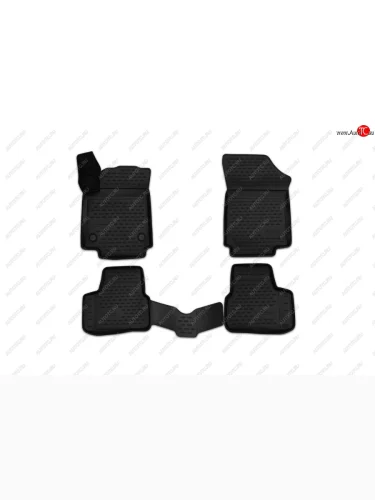 Коврики в салон Element 3D (полиуретан) (черный) Volkswagen Up! ( хэтчбэк 3 дв.,  хэтчбэк 5 дв.) (2012-2020) дорестайлинг, рестайлинг