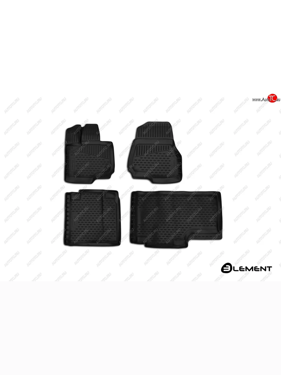 Коврики салона Element 3D (3 Supercab, ext. cab)  Ford F 150 (2014-2016) P552 пикап (черный)  в Керчи Республика Крым
