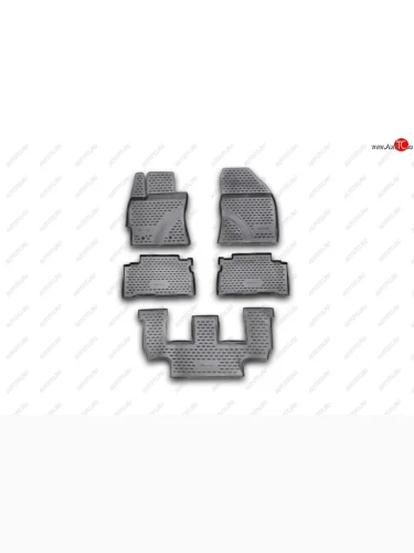 Коврики салона Element (3 ряда, 5 штук, полиуретан) Toyota Verso  R20 (2009-2012) дорестайлинг