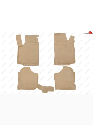 Коврики в салон Element (полиуретан) (Бежевые) Volkswagen Golf  4 Mk4 (1997-2003) хэтчбэк 5 дв.