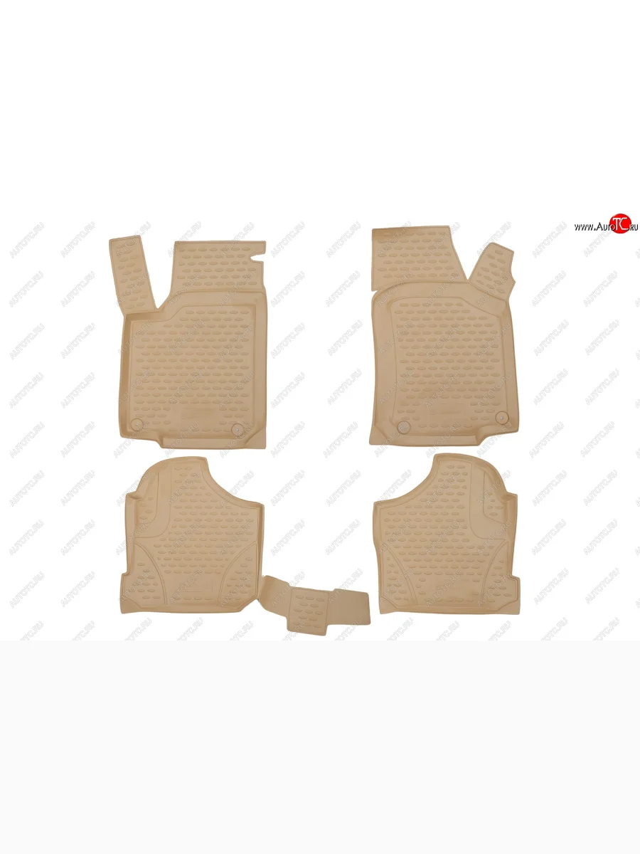 Коврики в салон Element (полиуретан)  Volkswagen Golf (1997-2003) 4 Mk4 (Бежевые)  в Керчи Республика Крым