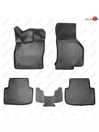 Коврики салона Unidec (Чёрные) Skoda Octavia A8 универсал (2019-2022)