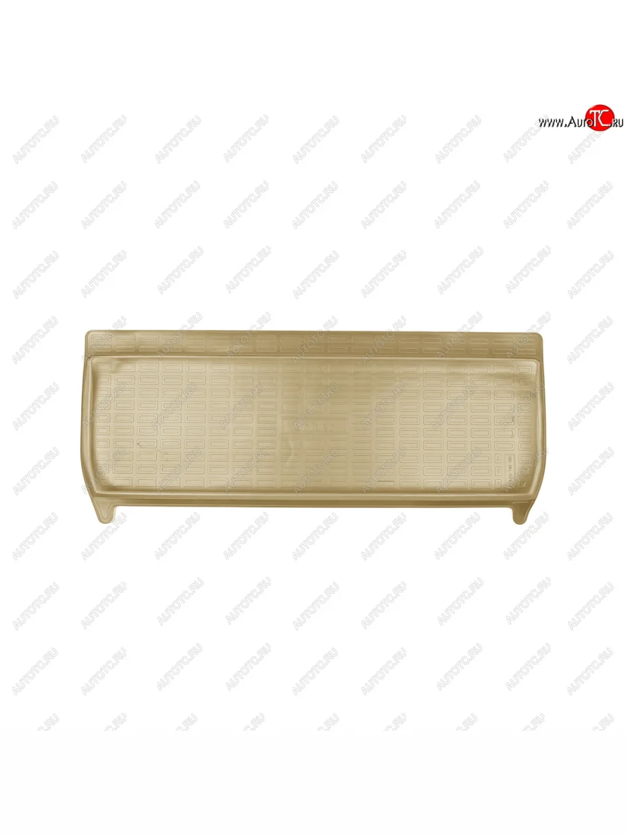 Коврик багажника Unidec (разложенный 3 ряд) KIA Carnival KA4 минивэн дорестайлинг (2020-2023) (Бежевый)  с доставкой в г. Керчь