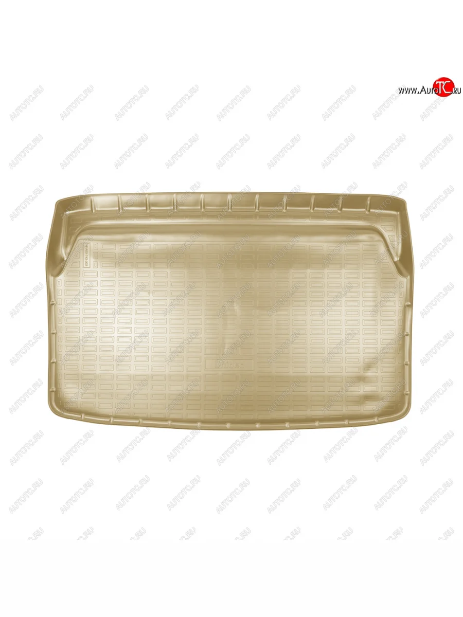 Коврик багажника Unidec (cложенный 3 ряд) KIA Carnival KA4 минивэн дорестайлинг (2020-2023) (Бежевый)  с доставкой в г. Керчь