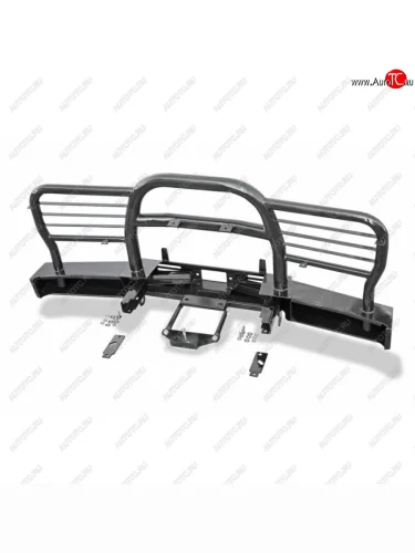 Бампер передний силовой ТехноСфера (Техно Сфера) (под лебедку, с защитой переда) Уаз 315195 Хантер (2003-2025)