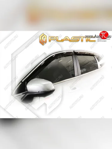 Ветровики дверей CA-Plastic (Classic полупрозрачный) Haval Jolion рестайлинг (2024-2025)